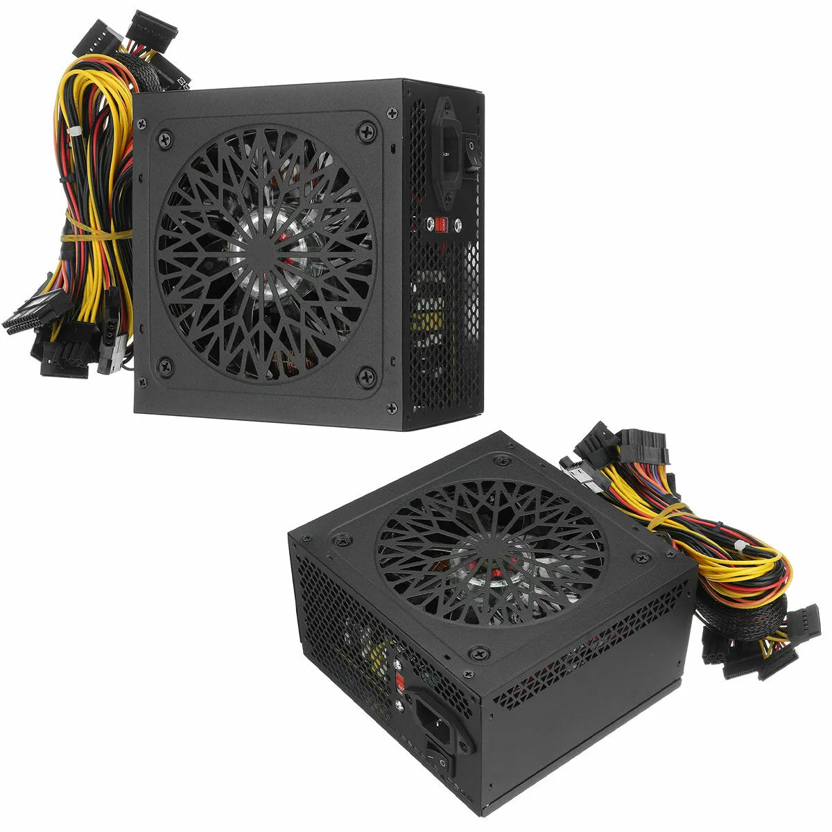 1000W PSU PC Power Supply with Passive RGB 12cm Fan and ATX/PCI-E/SATA PFC - Unit Quiet ATX PCI-E SATA