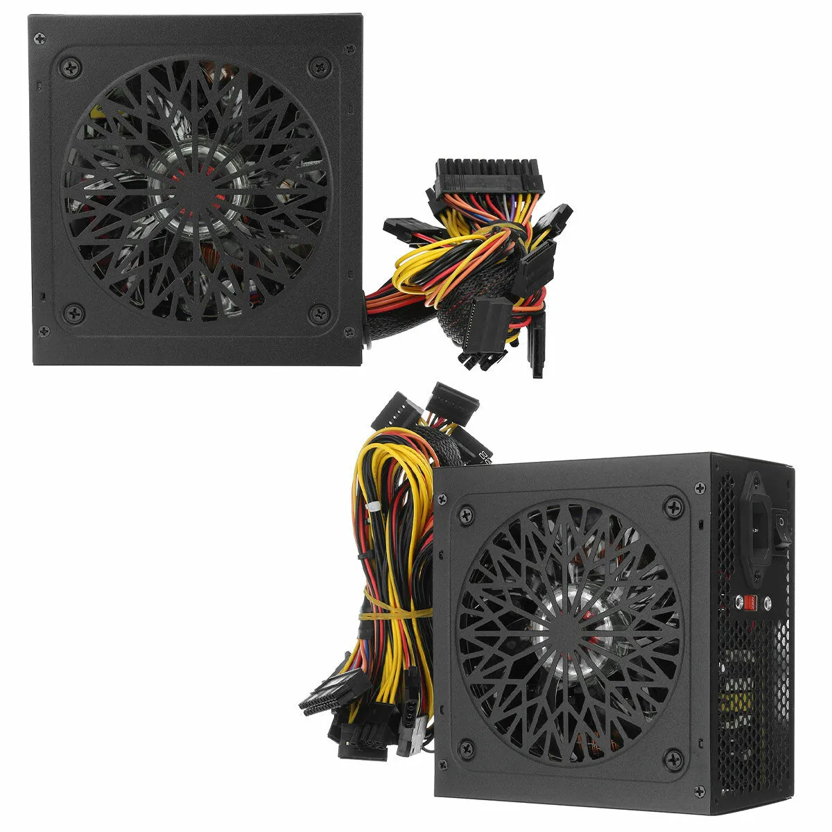 1000W PSU PC Power Supply with Passive RGB 12cm Fan and ATX/PCI-E/SATA PFC - Unit Quiet ATX PCI-E SATA