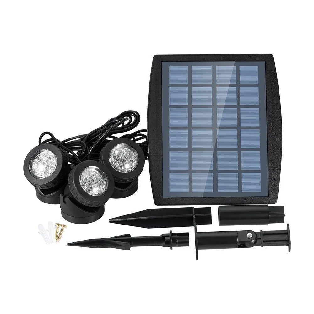 18 LED RGB Landscape Spotlight Garden Swimming Pool Decoration Outdoor Safety Night Light Solar Underwater Light
