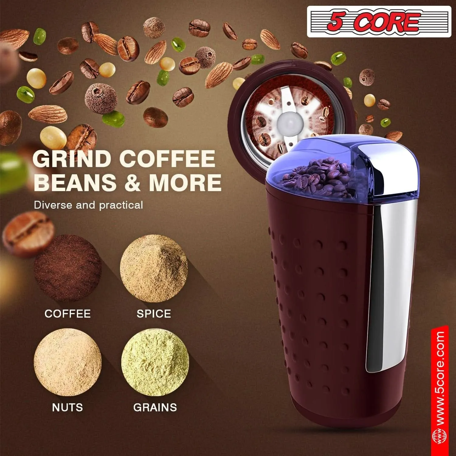 5Core Coffee Grinder 85 Gram Capacity