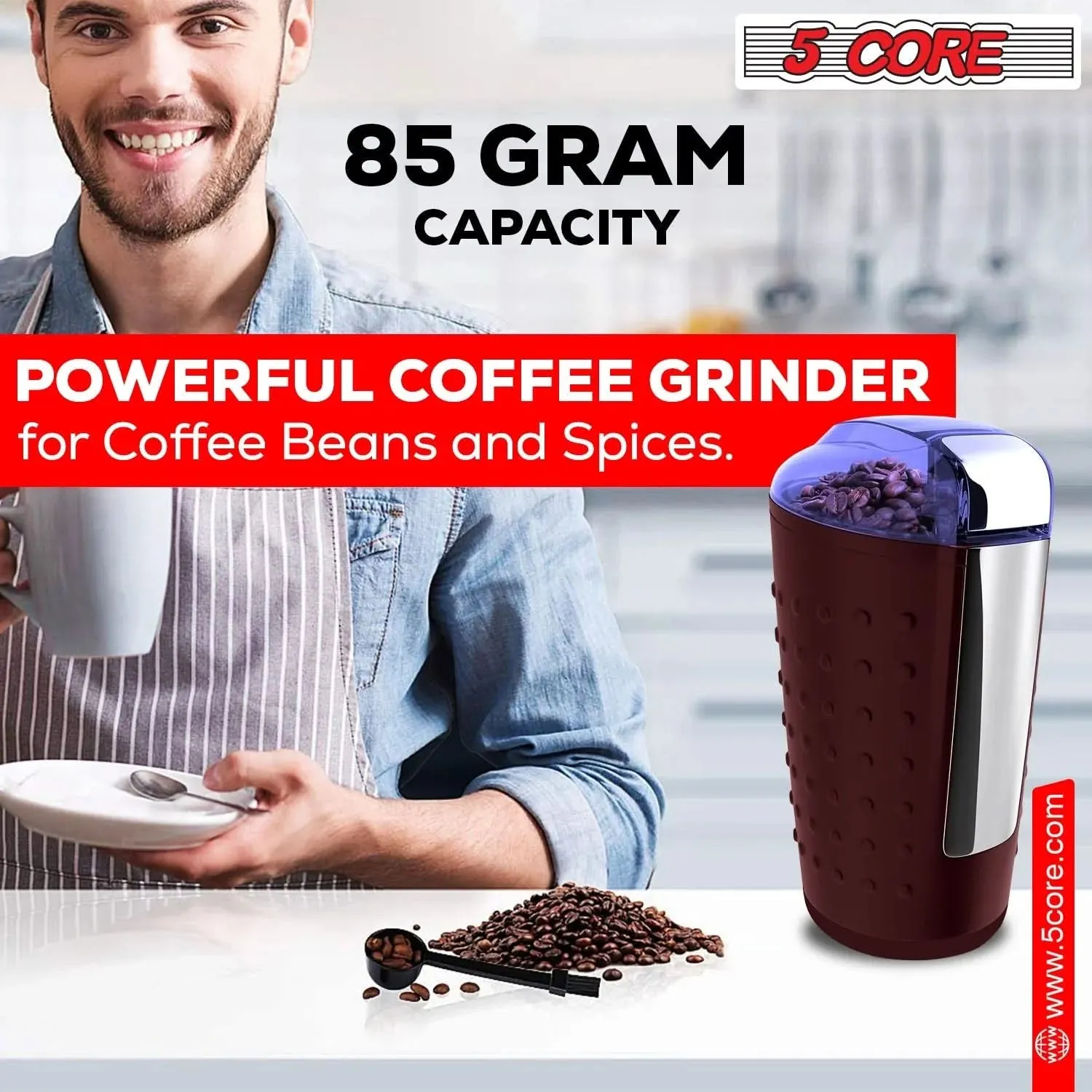 5Core Coffee Grinder 85 Gram Capacity