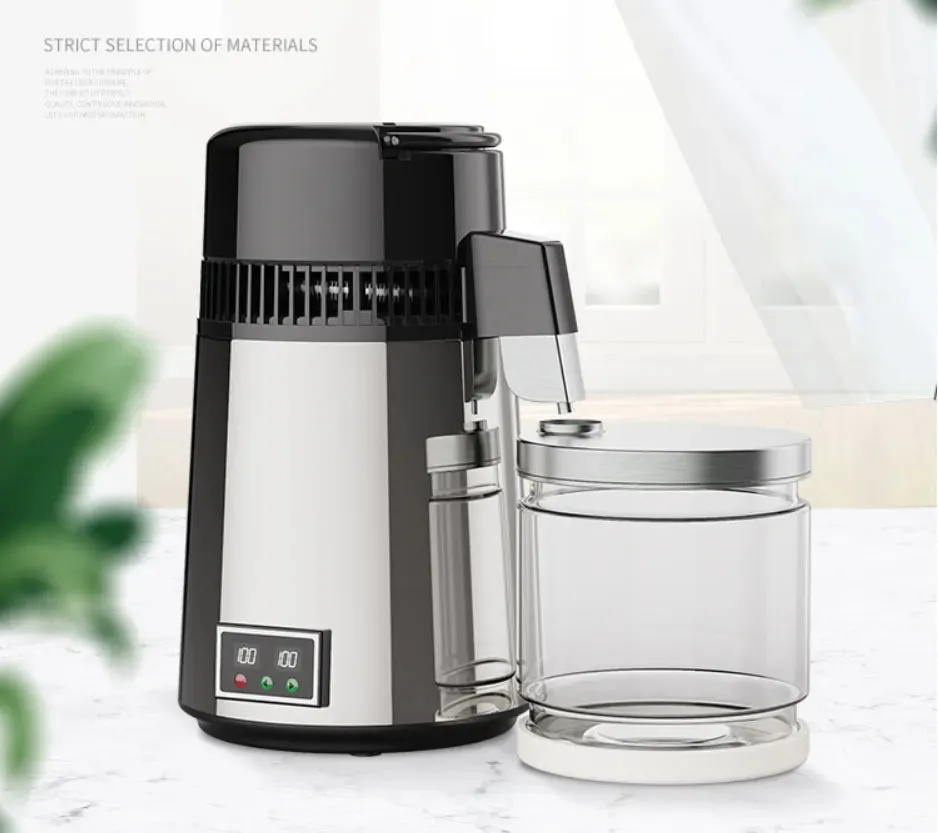 750W 4L Water Distiller Household Distilled Pure Water Machine Distillation Purifier Filter Stainless Steel Water Filter