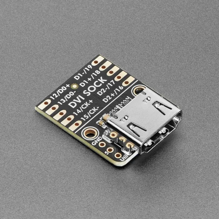 Adafruit DVI Sock for Pico - Works with HDMI Displays