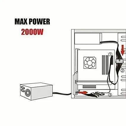 Adaptermvp Dual PSU Power Supply Extension Cable for ATX Motherboard,Full Copper 24pin Chassis Power Start line,24 pin to 24(20 4) pin,1ft/30cm