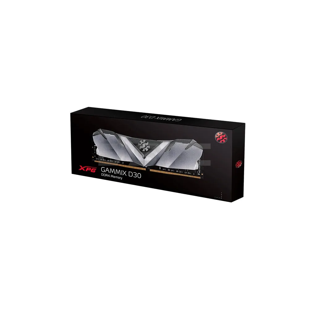 Adata Gammix D30 8gb 1x8 3200mhz Grey and Black Ddr4 Memory with Heatsink