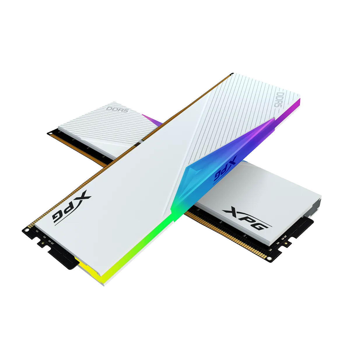 ADATA Lancer RGB 64GB (32x2)| DDR5 6400MHz CL32 RAM (White)