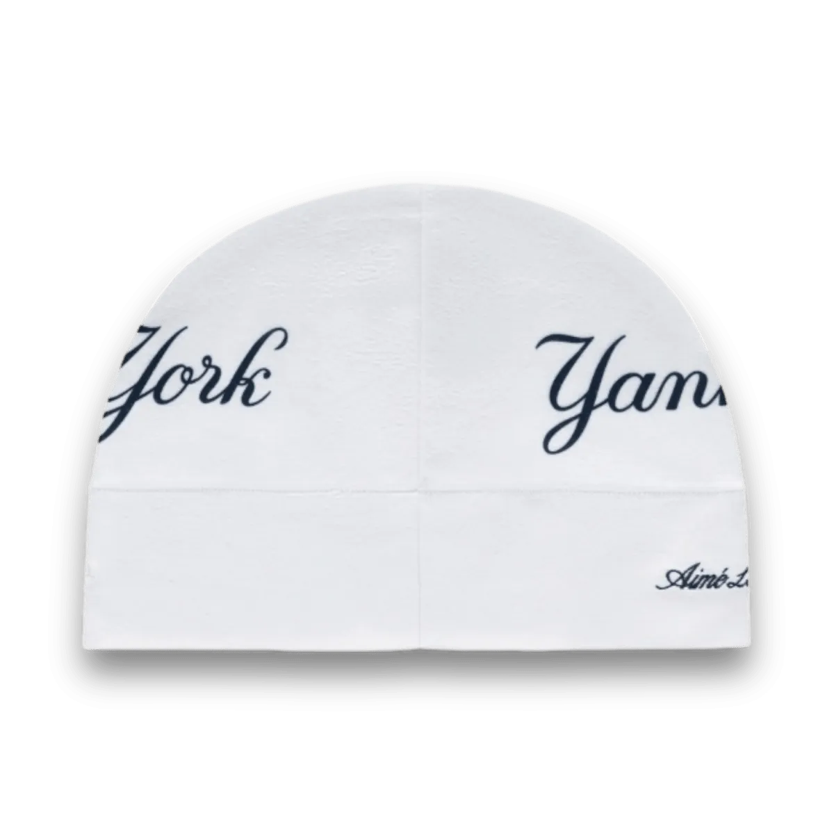 Aime Leon Dore x New Era Yankees Fleece Skull Cap - White
