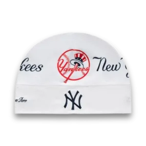 Aime Leon Dore x New Era Yankees Fleece Skull Cap - White