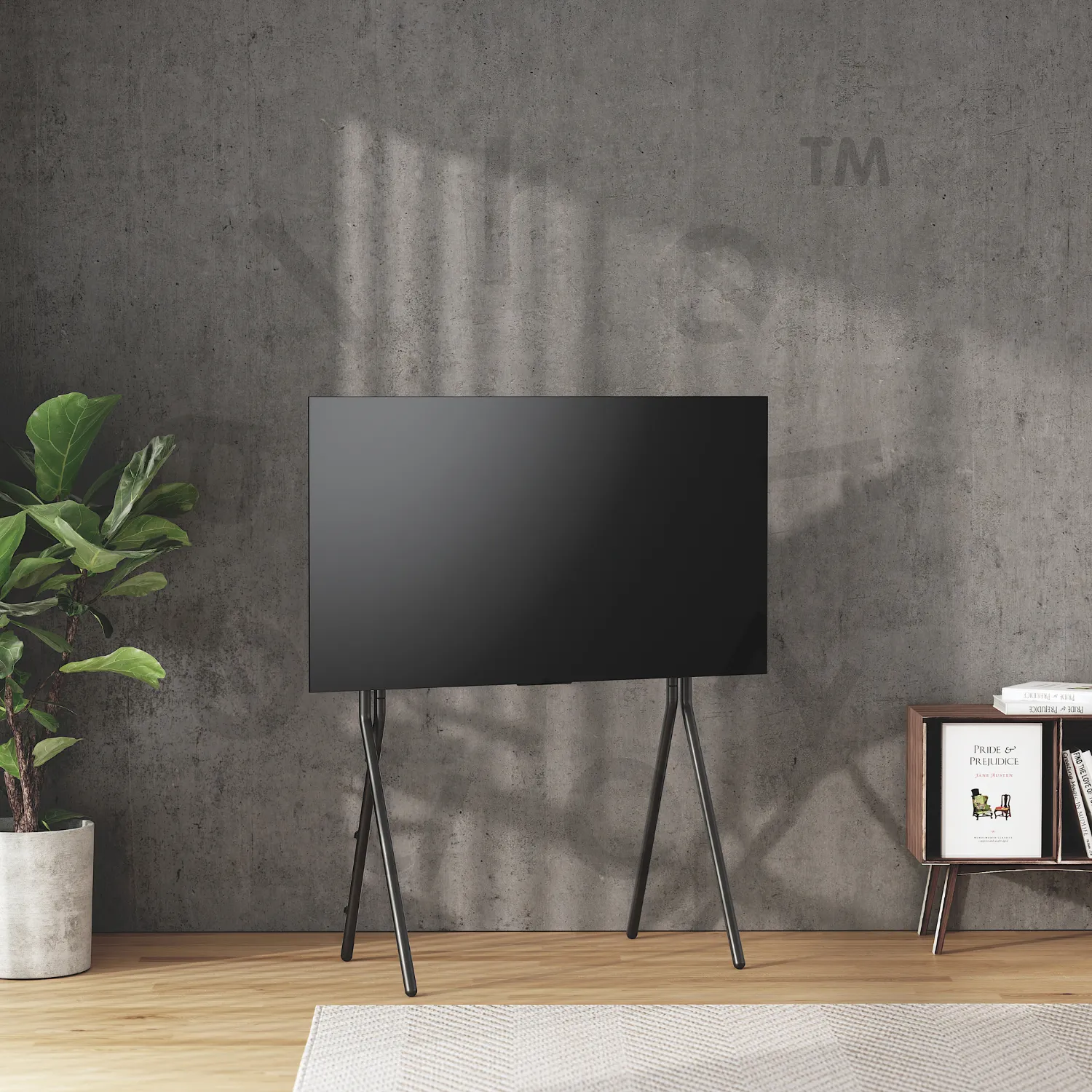 Alterzone Steel TV Floor Stand for 49"-70" TVs, Black