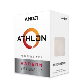 AMD Athlon 3000G Vega 3 Socket Am4 Graphic Processor Box Type