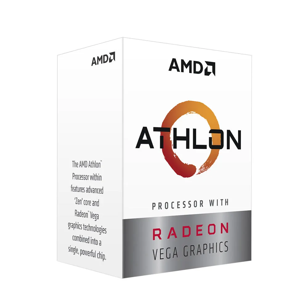 AMD Athlon 3000G Vega 3 Socket Am4 Graphic Processor Box Type