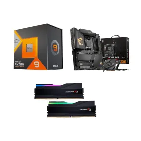AMD Ryzen 9 Combo -AMD Ryzen 9 7950X3D Processor / MSi MEG X670E ACE DDR5 Motherboard / Gskill Trident Z5 RGB 32GB (16GBx2) DDR5 6000MHz Ram