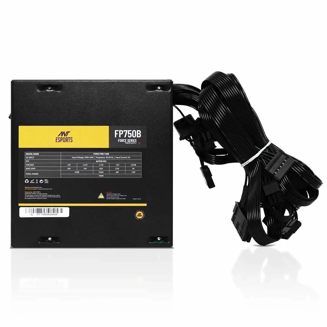 ANT ESPORTS 750W FP750B 80 PLUS BRONZE NON MODULAR SMPS