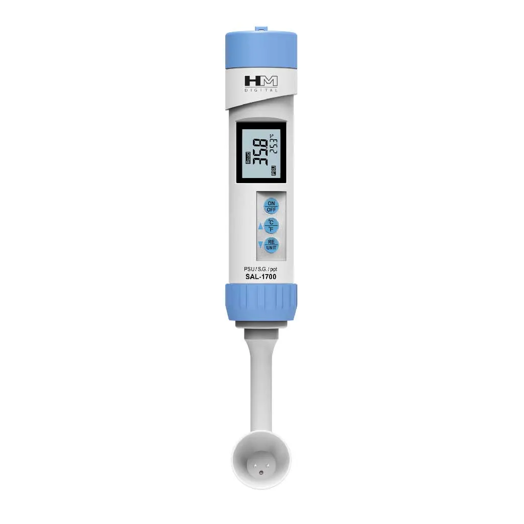 Aquarium Salinity meter for SG/PPT/PSU/Temp HM Digital SAL-1700