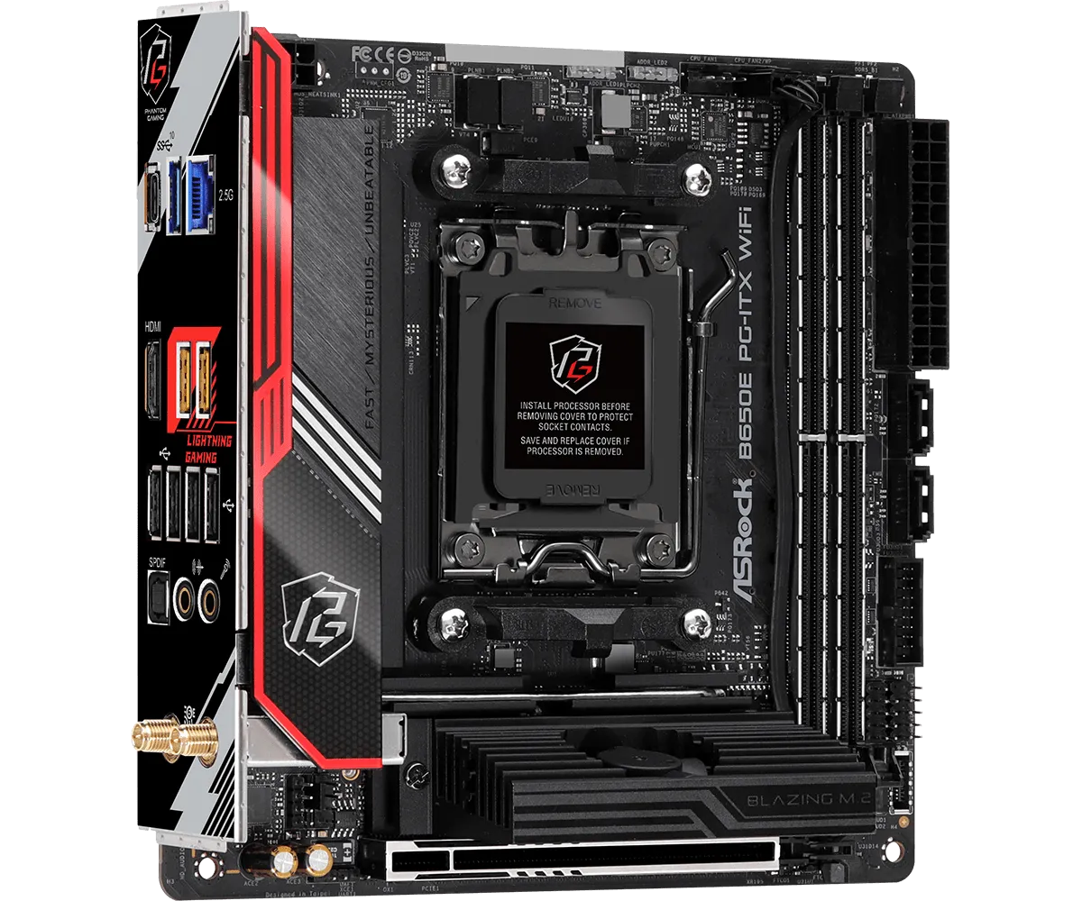 ASRock B650E PG-ITX WiFi | AM5 ITX Motherboard