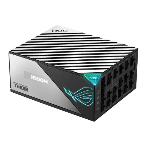 Asus 1600W ROG Thor Titanium PSU, Fully Modular, 80  Titanium, PCIe 5.0, Digital Power Control, RGB Lighting, OLED Display, Lambda A  