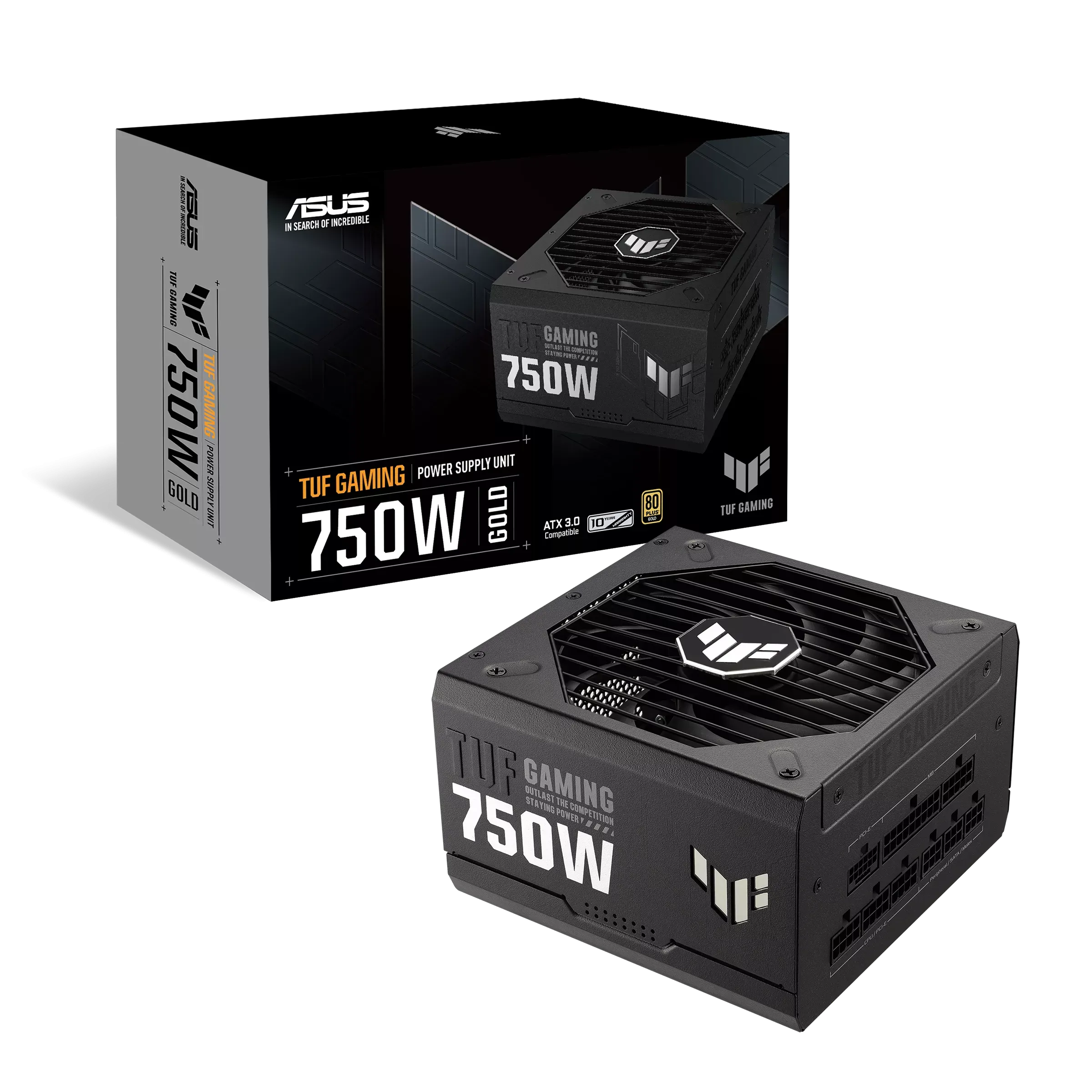 ASUS 750W TUF-GAMING-750G ATX 3.0 80Plus Gold Full Modular Power Supply (PS-ATGG750)