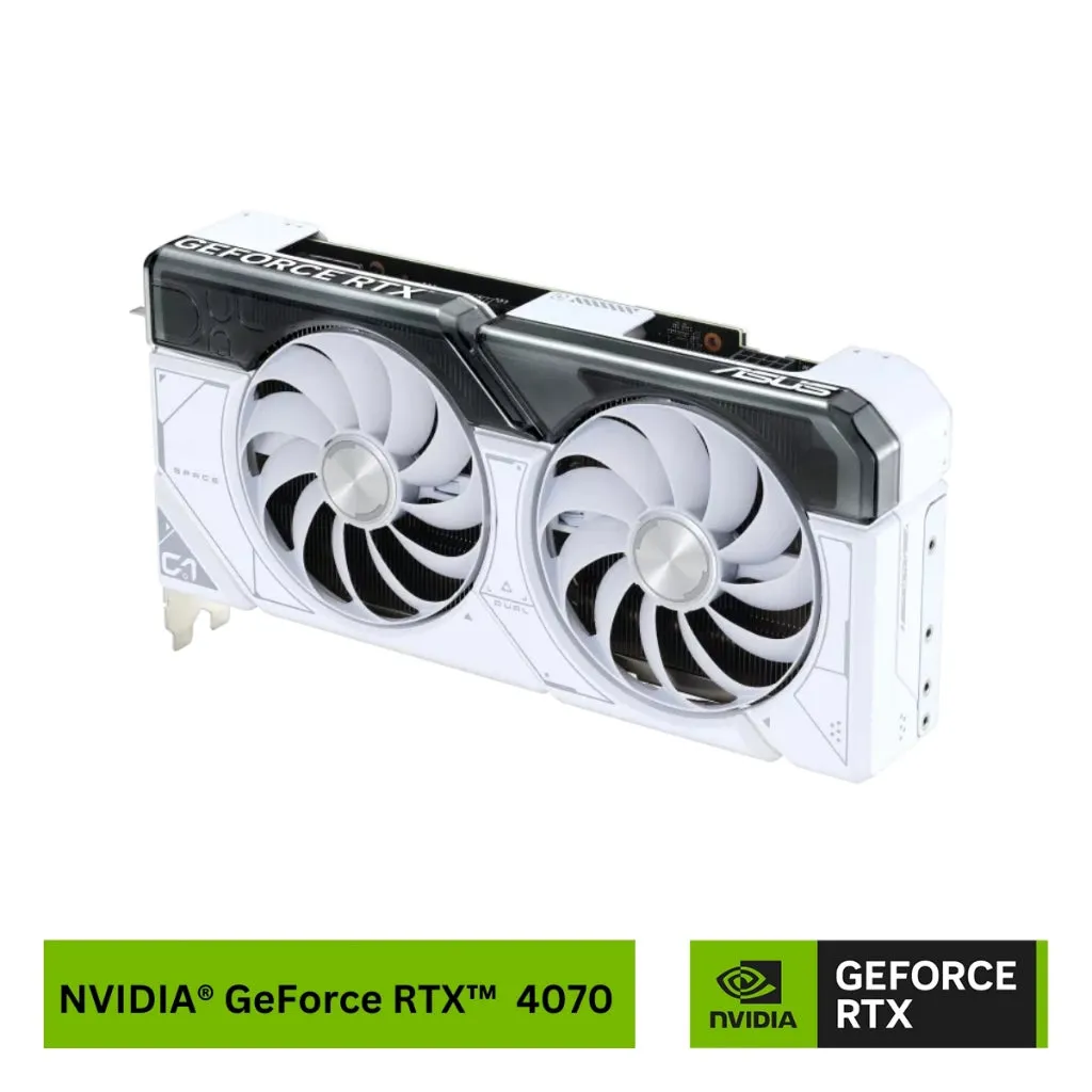 Asus NVIDIA® GeForce RTX™ 4070 Dual OC 12GB GDDR6X White