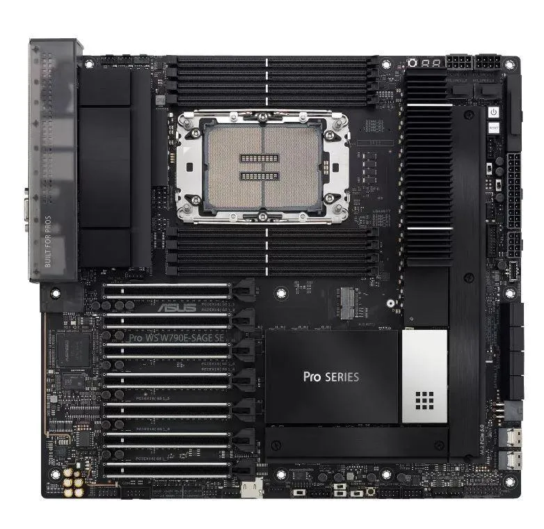 ASUS PRO WS W790E-SAGE SE Intel LGA 4677 EEB Workstation Motherboard, PCIe 5.0 x16, M.2, Dual 10G LAN,USB 3.2 Gen 2x2 Type-C