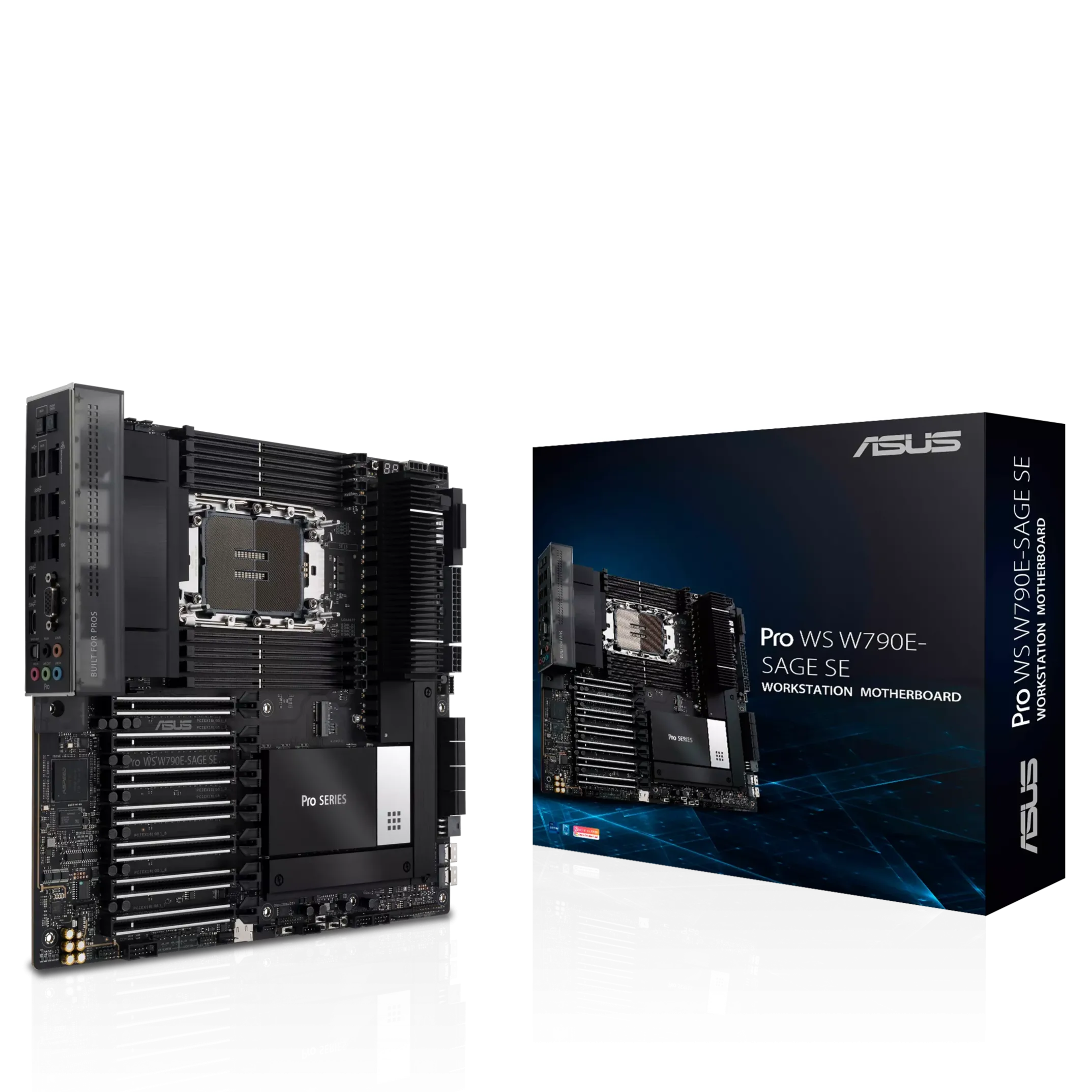 ASUS Pro WS W790E-SAGE SE Intel W790, DDR5, LGA 4677 EEB Workstation Motherboard