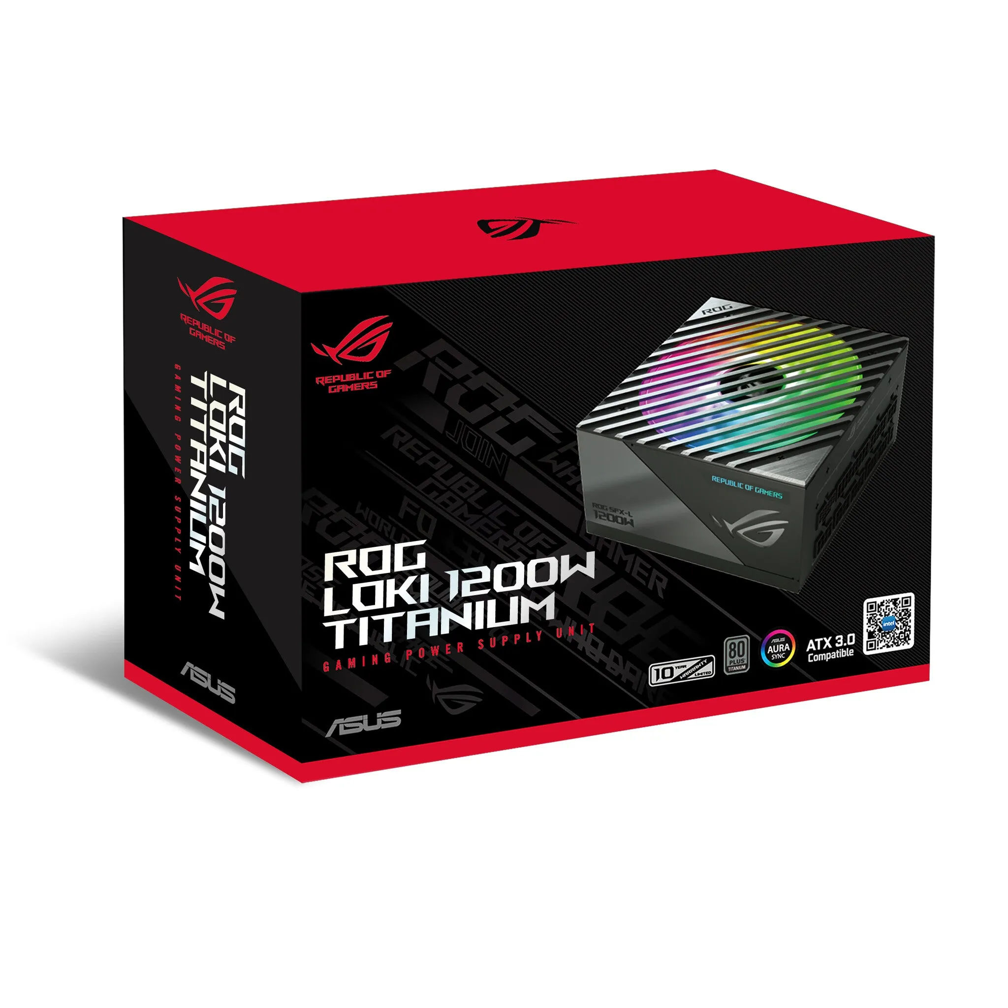 ASUS ROG -LOKI-1200T-SFX-L-GAMING power supply unit 1200 W 20 4 pin ATX Black, Silver