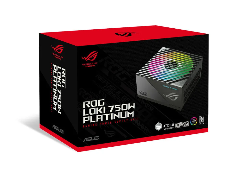 ASUS ROG Loki SFX-L 750W Platinum power supply unit 20 4 pin ATX Black, Silver