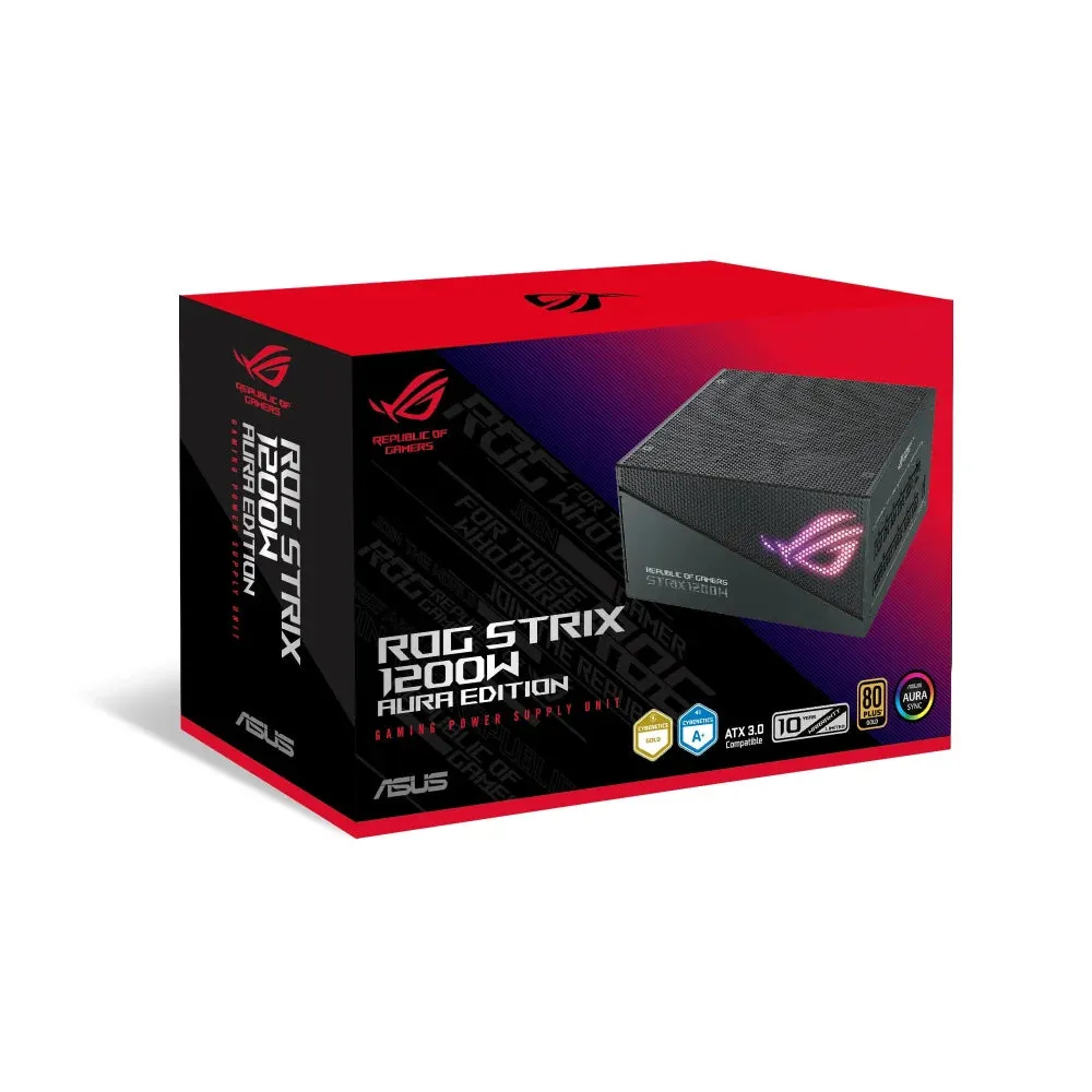ASUS ROG STRIX 1200W Gold Aura Edition power supply unit 20 4 pin ATX ATX Black