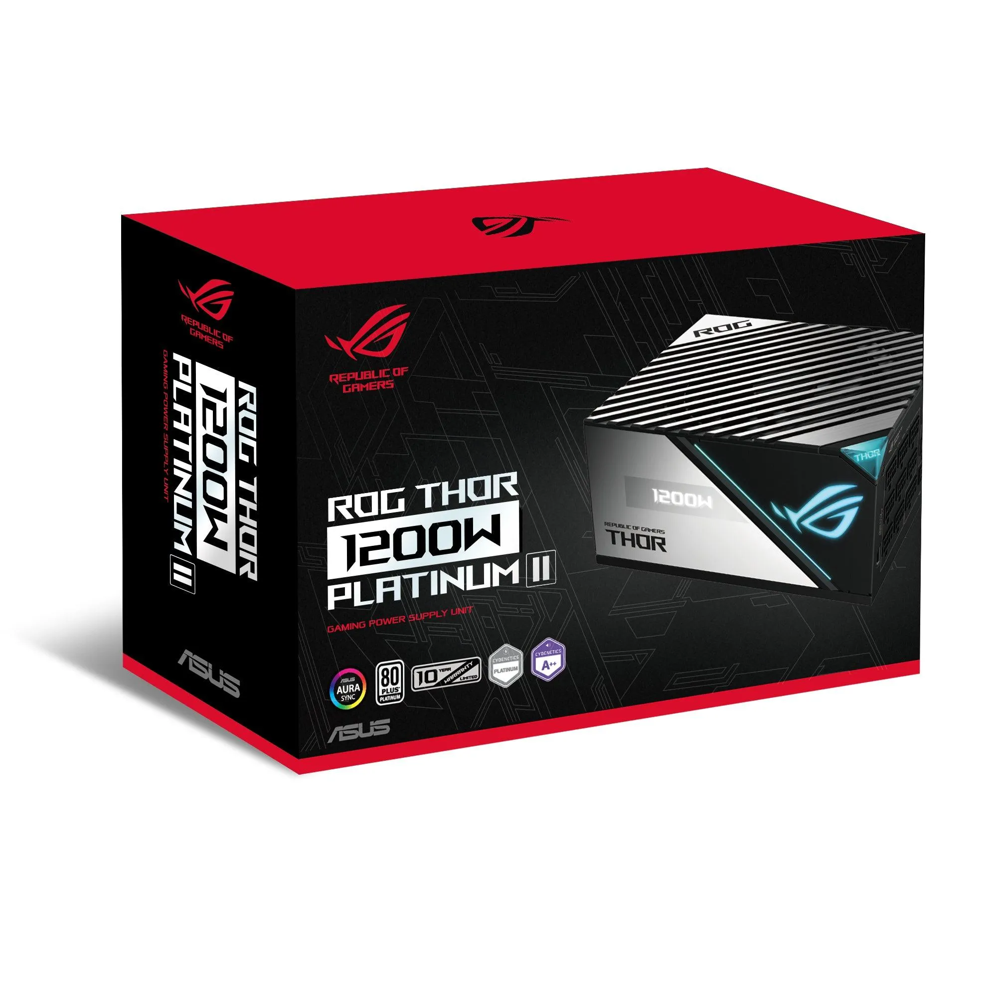ASUS ROG Thor 1200W Platinum II is the quietest PSU in its class. (ROG-THOR-1200P2-GAMING)