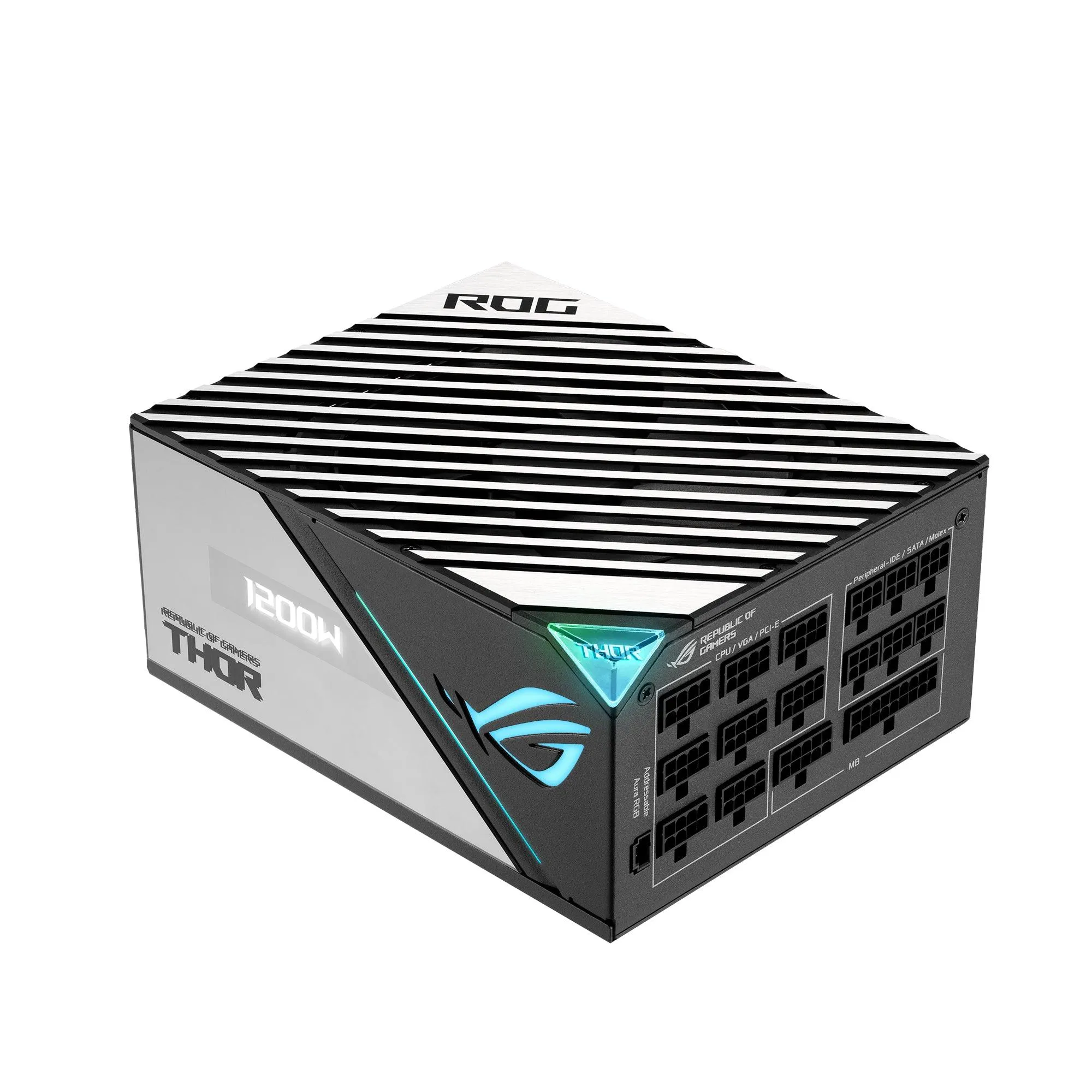 ASUS ROG Thor 1200W Platinum II is the quietest PSU in its class. (ROG-THOR-1200P2-GAMING)