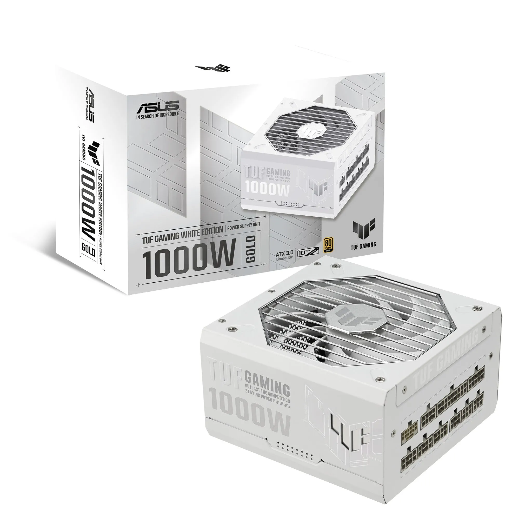ASUS TUF Gaming 1000W Gold White Edition power supply unit 20 4 pin ATX ATX