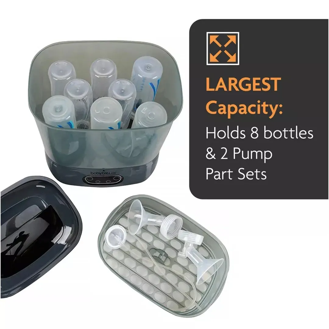 Baby Brezza Bottle Sterilizer and Dryer Advanced Charcoal Gray