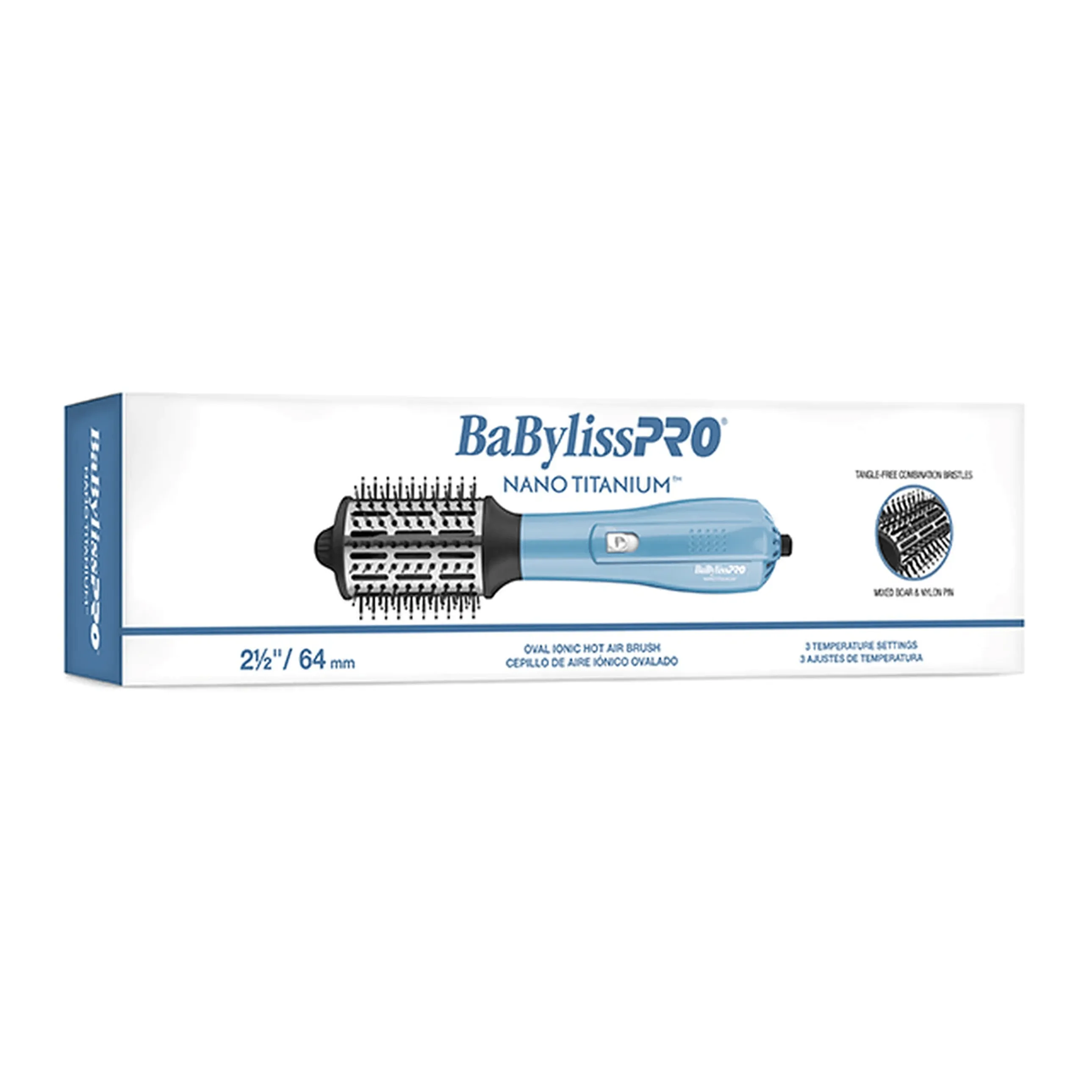 BaBylissPRO® Nano Titanium™ Oval Ionic Hot Air Brush