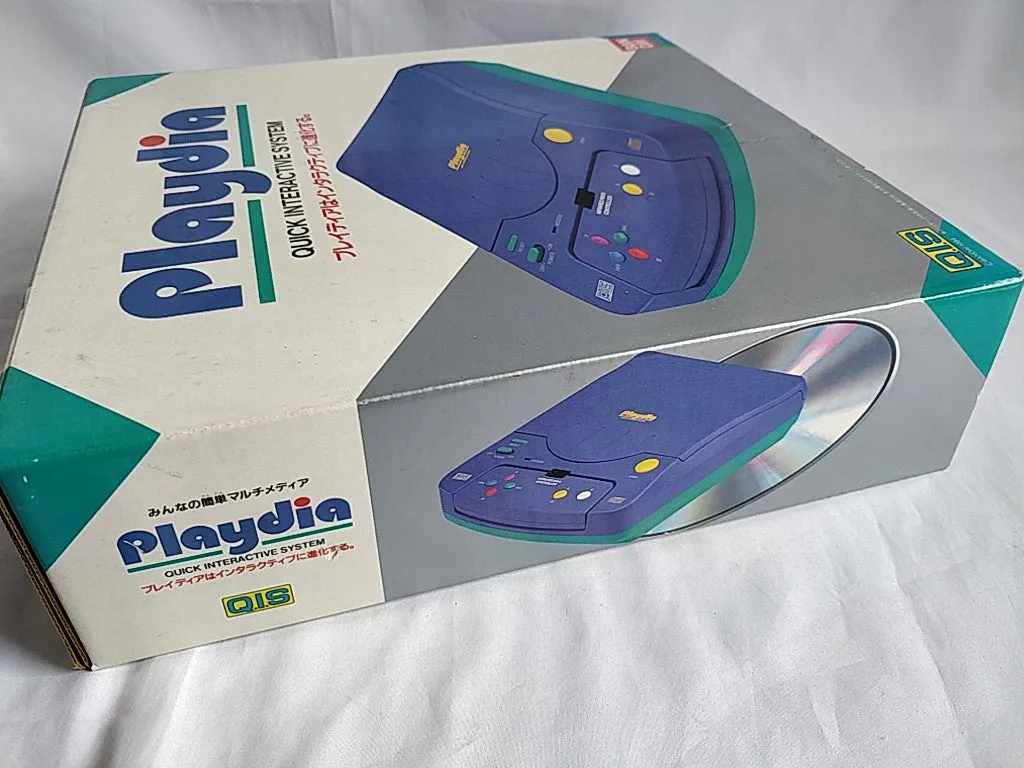 BANDAI PLAYDIA CONSOLE Original Pad,PSU,AV cable,Boxed set /Not tested-d0514-
