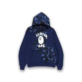 BAPE Color Camo College Cutting Relaxed Fit Hoodie 'Navy'