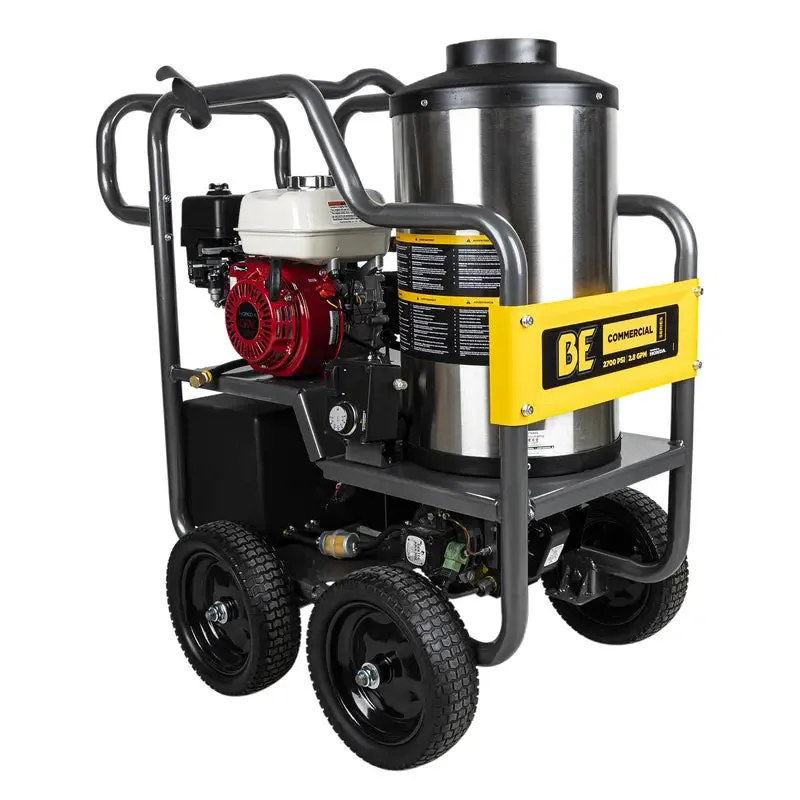 BE 2700psi 2.8gpm Honda Direct Drive Portable Hot Water Pressure Washer Diesel Burner HW2765HG