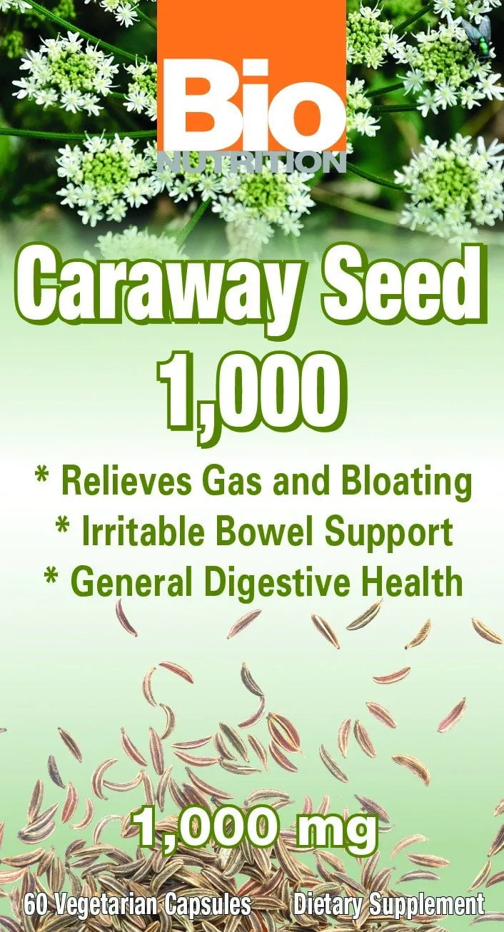 Bio Nutrition Caraway Seed 1000mg 60 Capsules