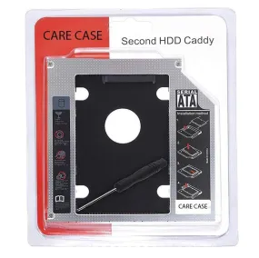 CARE CASE® Optical Bay 2nd Hard Drive Caddy CD/DVD Drive Slot for SSD and HDD