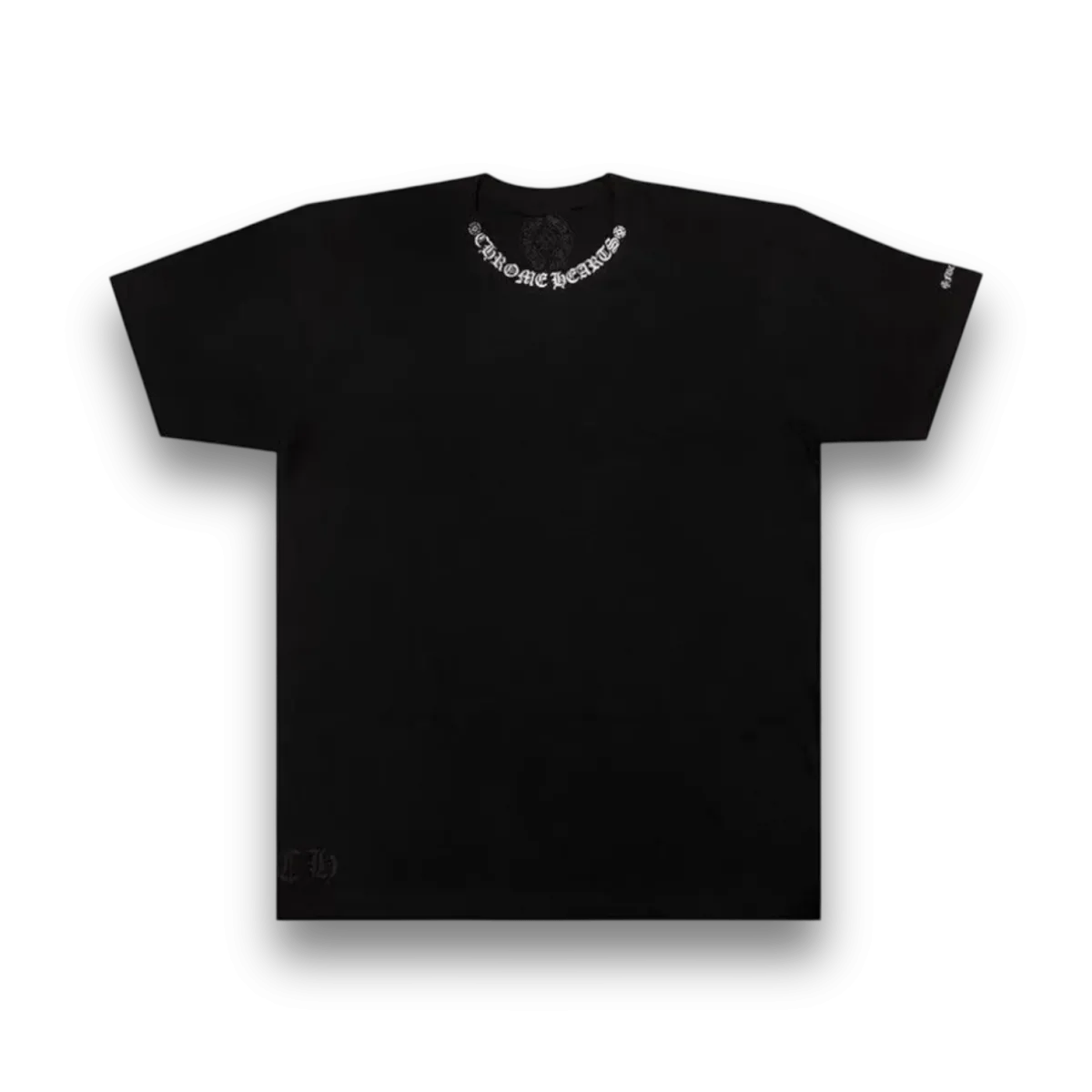 Chrome Hearts Neck Logo Short Sleeve T-Shirt - Black