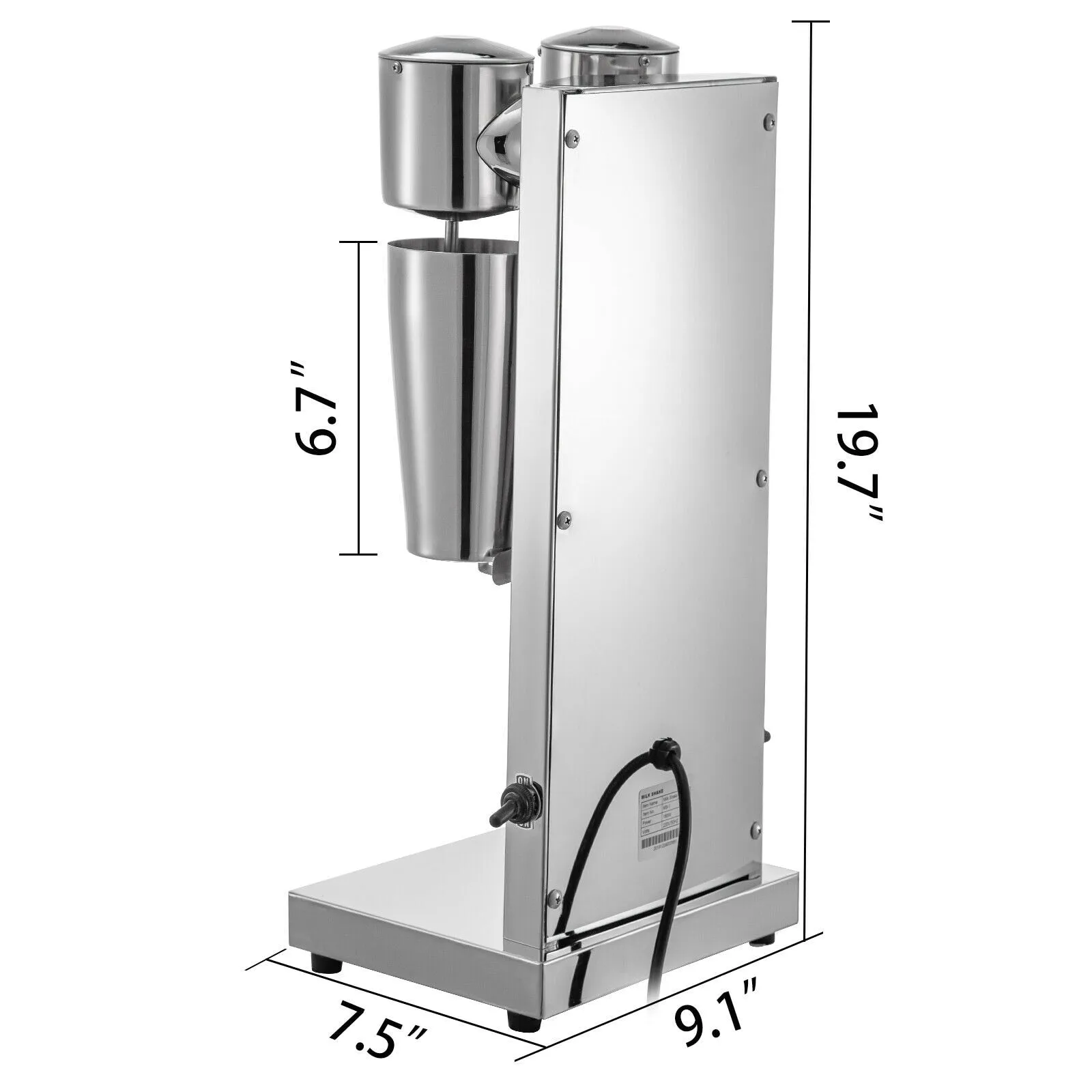 Commercial Milk Shake Machine Stainless Steel Tea Drink Mixer