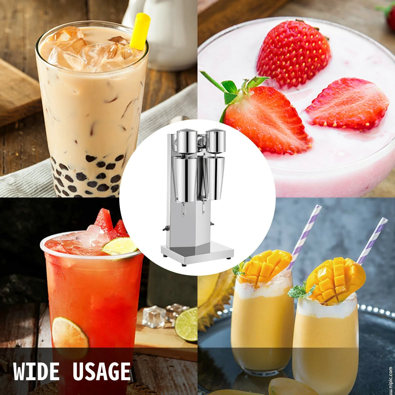 Commercial Milk Shake Machine Stainless Steel Tea Drink Mixer
