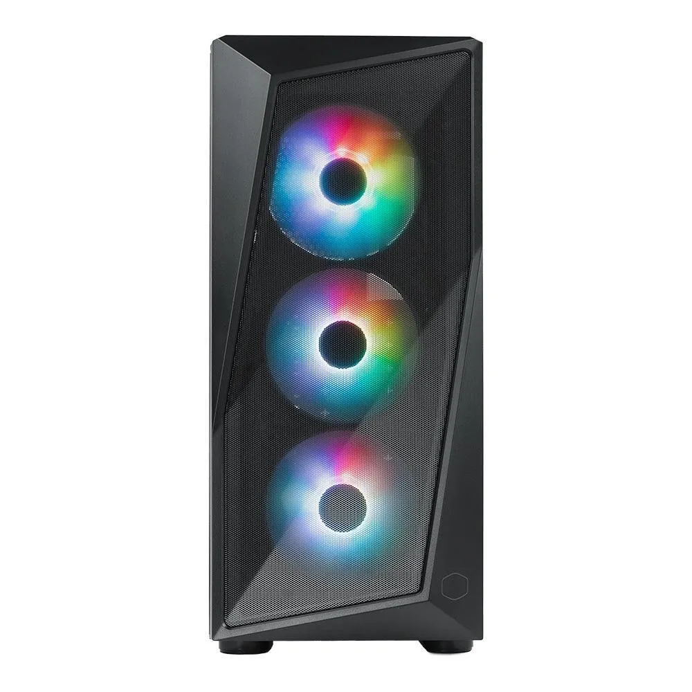 Cooler Master CMP 520 ARGB Mid-Tower Case   Elite NEX PN600 230V Peak 600W Power Supply