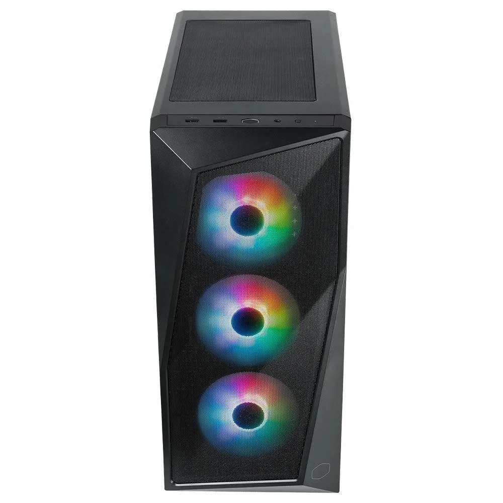 Cooler Master CMP 520 ARGB Mid-Tower Case   Elite NEX PN600 230V Peak 600W Power Supply