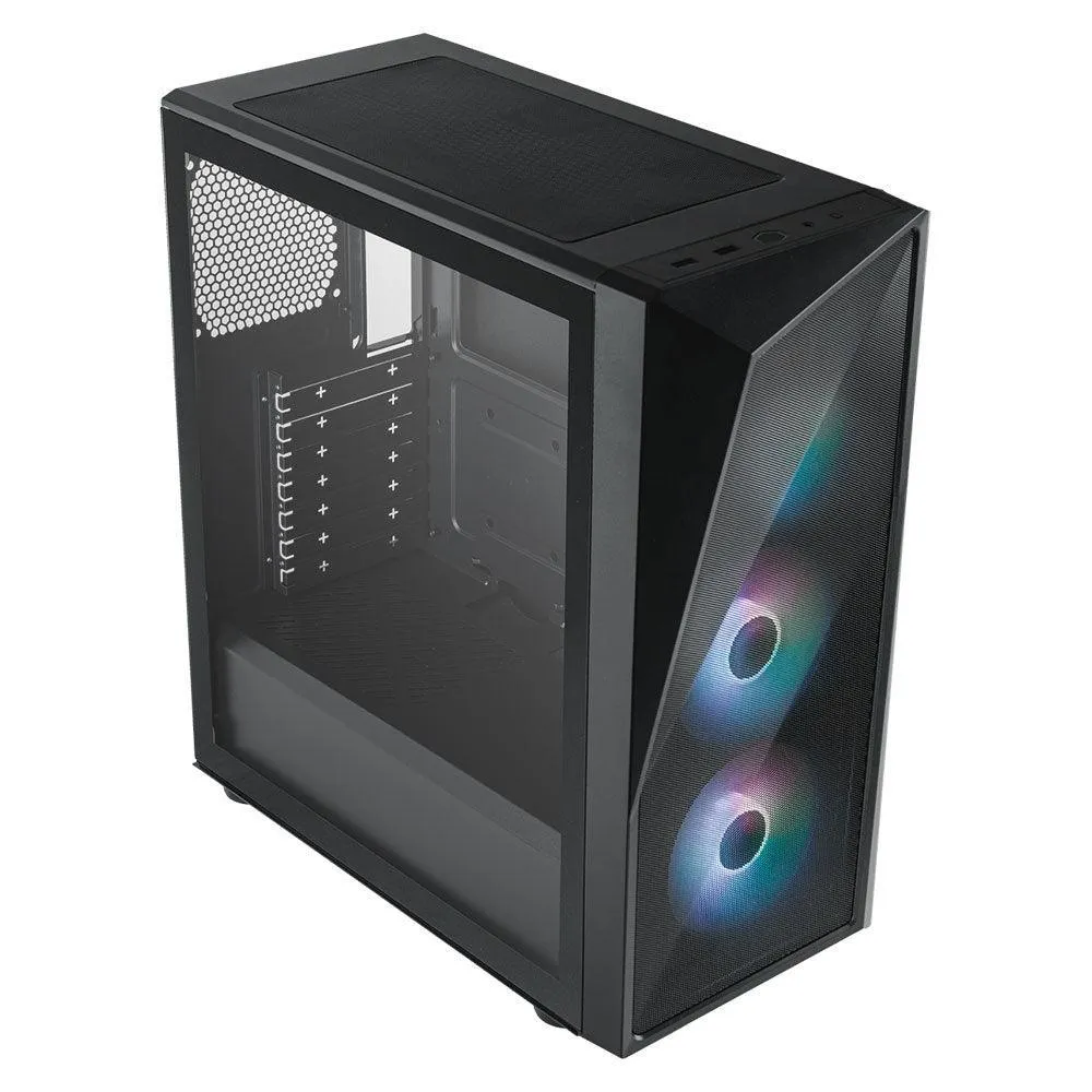 Cooler Master CMP 520 ARGB Mid-Tower Case   Elite NEX PN600 230V Peak 600W Power Supply