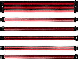 Cooler Master Colored Extension Cable Kit - Red & Black