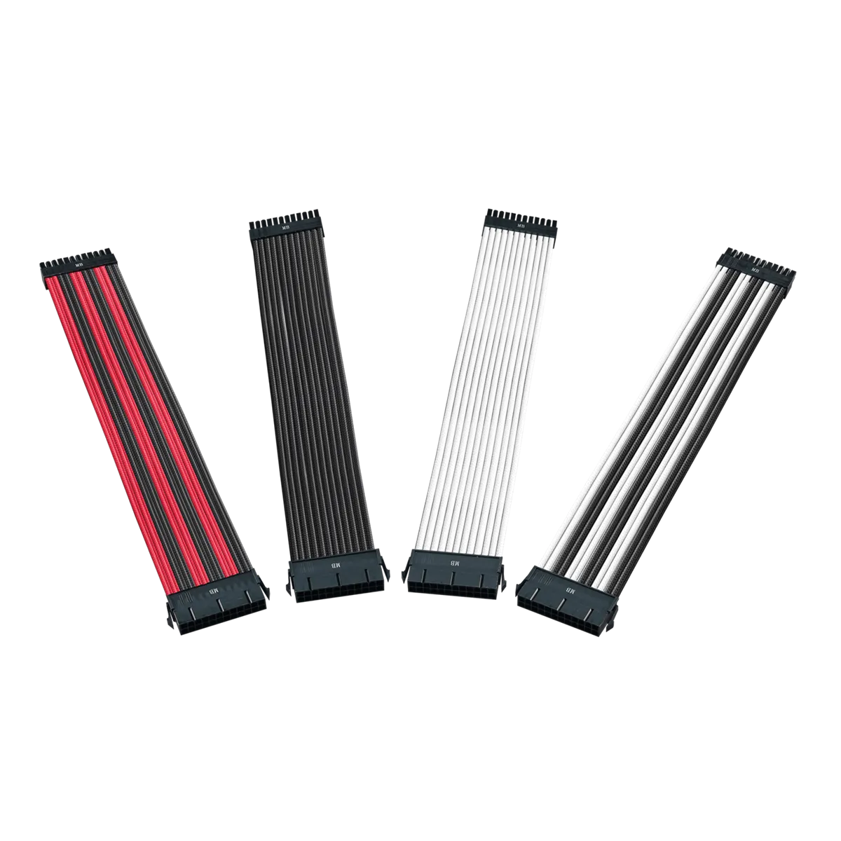 Cooler Master Colored Extension Cable Kit - White & Black