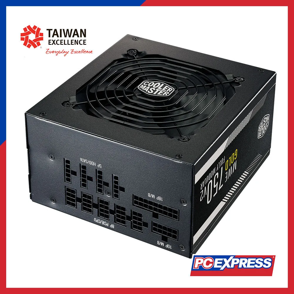 COOLER MASTER MWE V2 750W 80  GOLD Rated Fully-Modular Power Supply