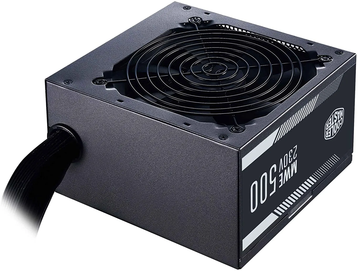 Cooler Master PSU MWE 500 White 230V - V2 Power Supply Unit, UK Plug - 80 PLUS 230V EU Certified, Quiet 120 HDB Fan, DC-to-DC   LLC Circuit with Single  12V Rail