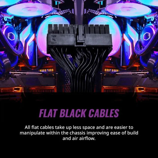 Cooler Master PSU MWE 550 Bronze V2 Power Supply - Non-Modular, 80 Plus Bronze Certified, 120mm HDB Fan, DC-to-DC Circuit Design, ATX 2.52 Version