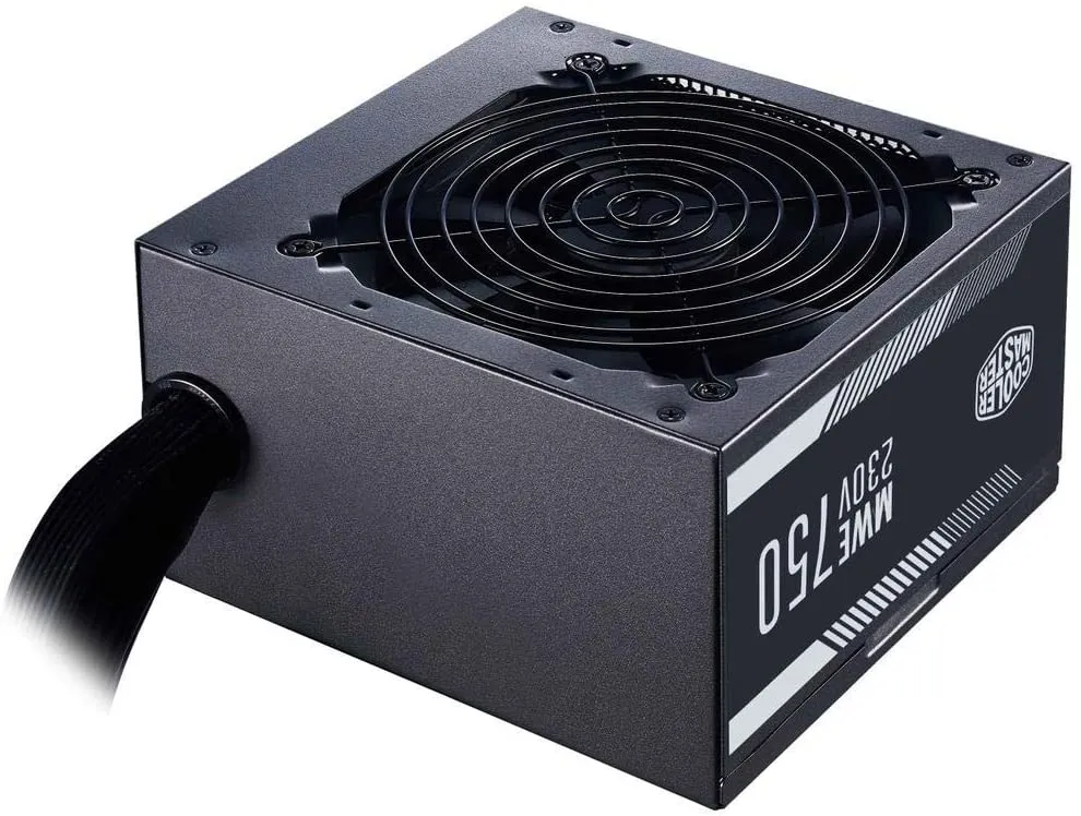 Cooler Master PSU MWE 750 White 230V - V2 Power Supply Unit, UK Plug - 80 PLUS 230V EU Certified, Quiet 120 HDB Fan, DC-to-DC   LLC Circuit with Single  12V Rail