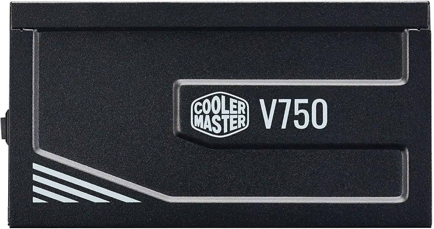 Cooler Master PSU V750 Gold V2 Full Modular,750W, 80  Gold Efficiency, Semi-fanless Operation, 16AWG PCIe high-Efficiency Cables v, Black Edition